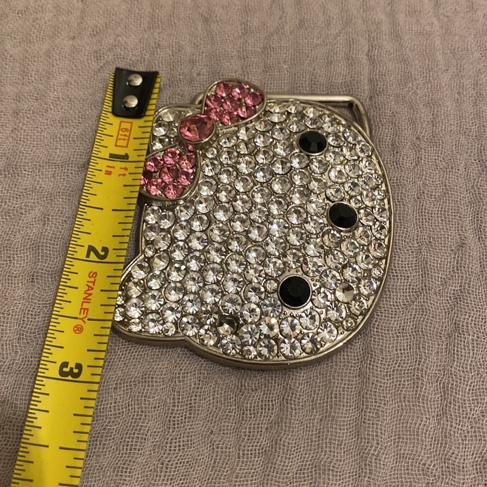 Hello Kitty Rhinestone BELT BUCKLE. - Picture 6 of 8